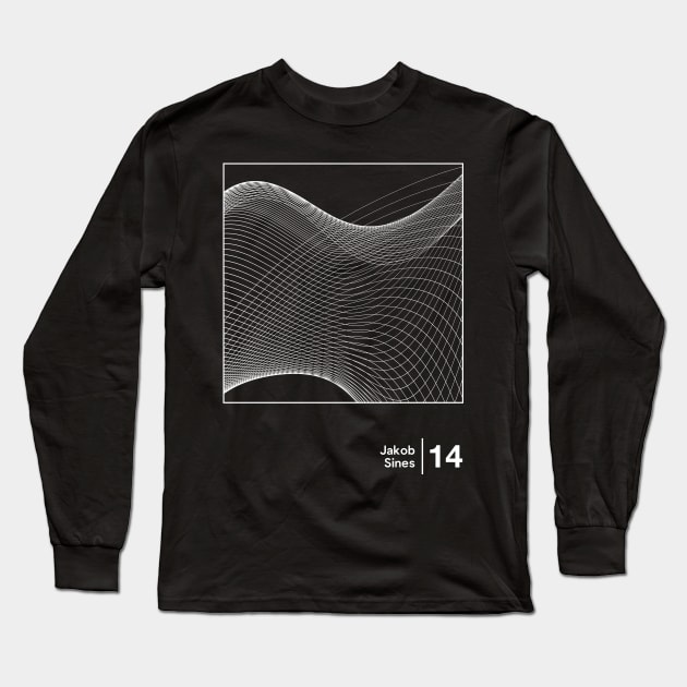 Sines - Minimalist Style Graphic Design Long Sleeve T-Shirt by saudade